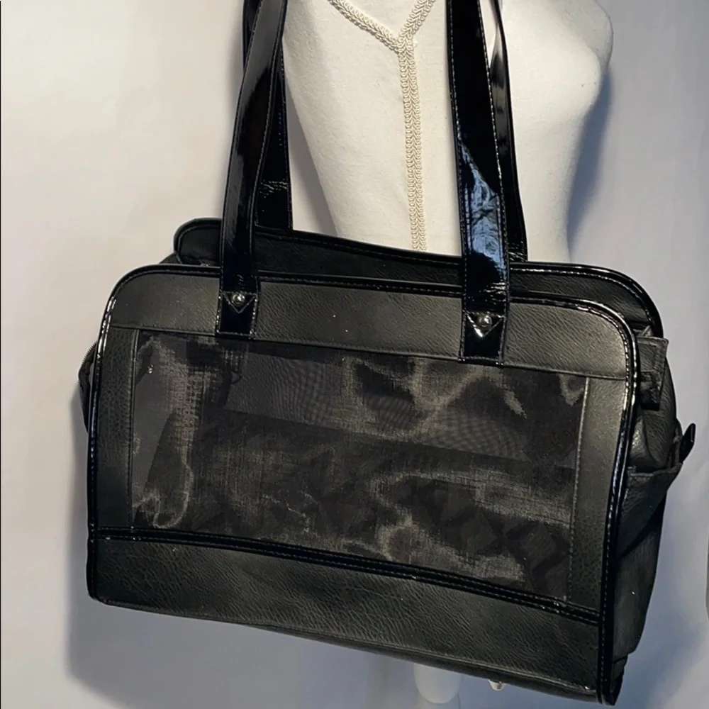 Black PetCarrying Bag/purse - 16”x10”x6.5” new